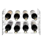 acrylic stackable wine racks 8 bottles lucite