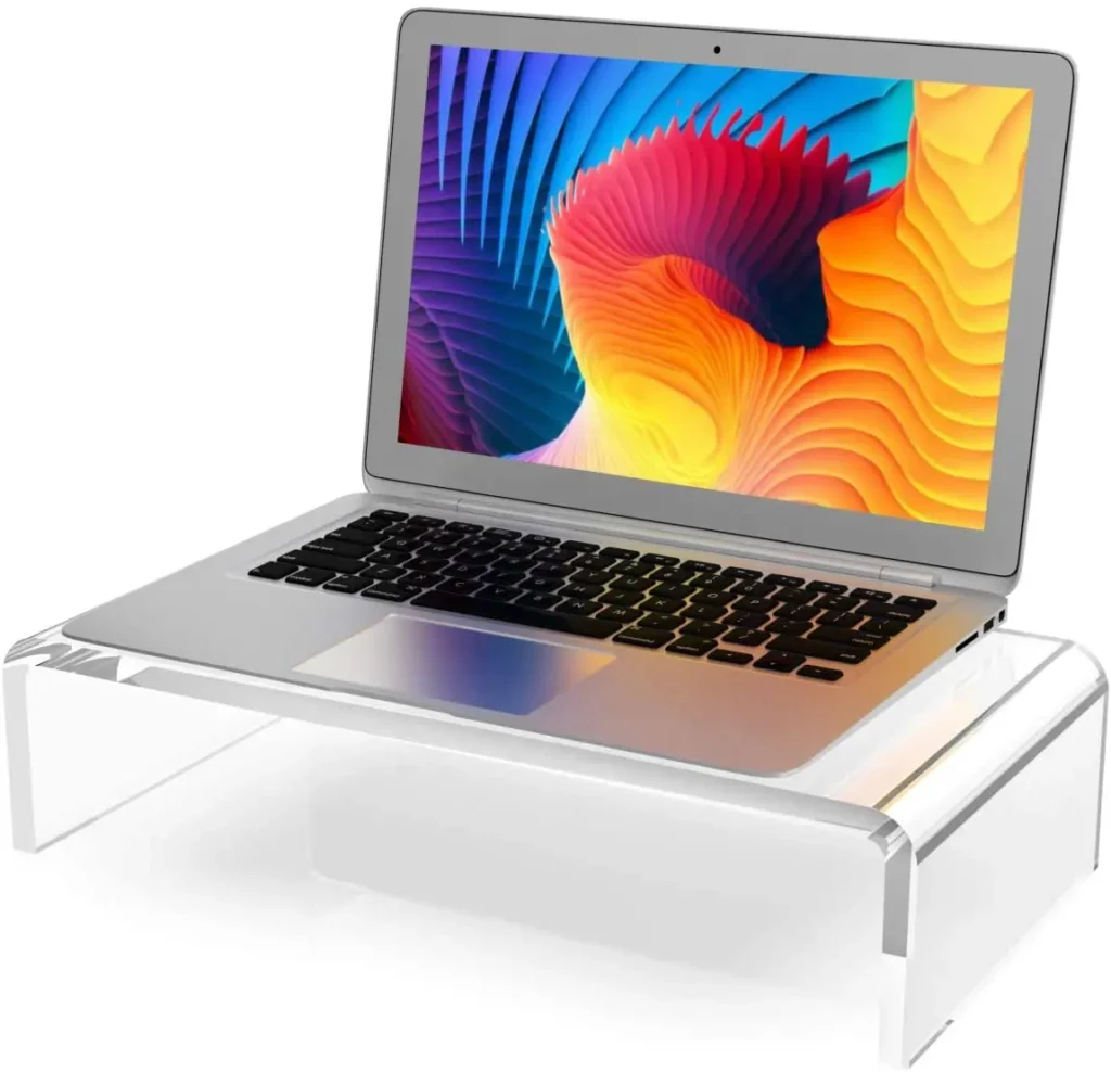 office acrylic monitor stand display
