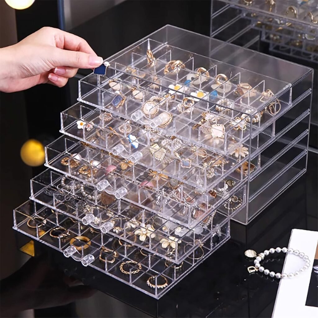 clear acrylic jewelry storage box