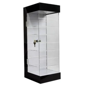 acrylic glass display showcase for mobile shop
