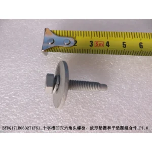 BYD ATTO 3 Cross Recess Hex Head Bolt Wave Washer and Flat Washer Combo P1.0 BYDQ171B0632T1F61