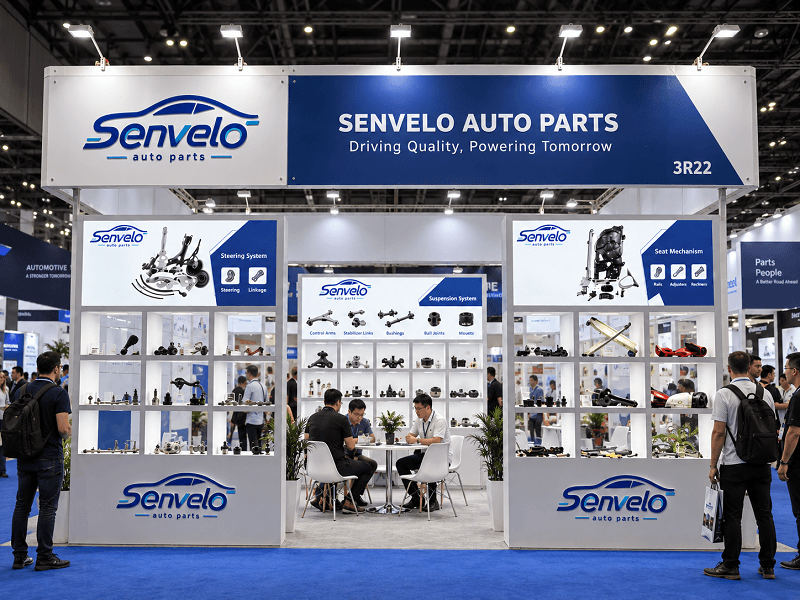 Senvelo auto parts exhibition booth