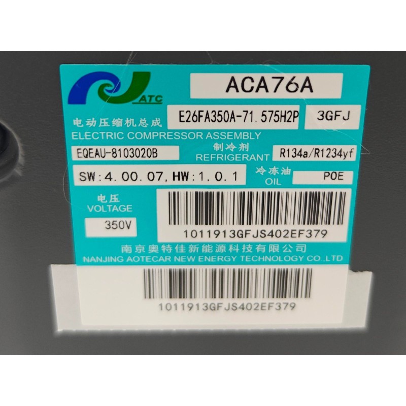 Electric Compressor BYD 16343517-00