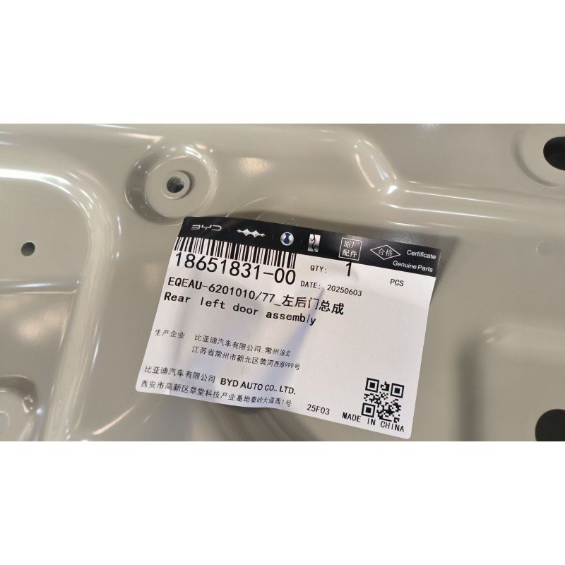 Left Rear Door BYD 18651831-00
