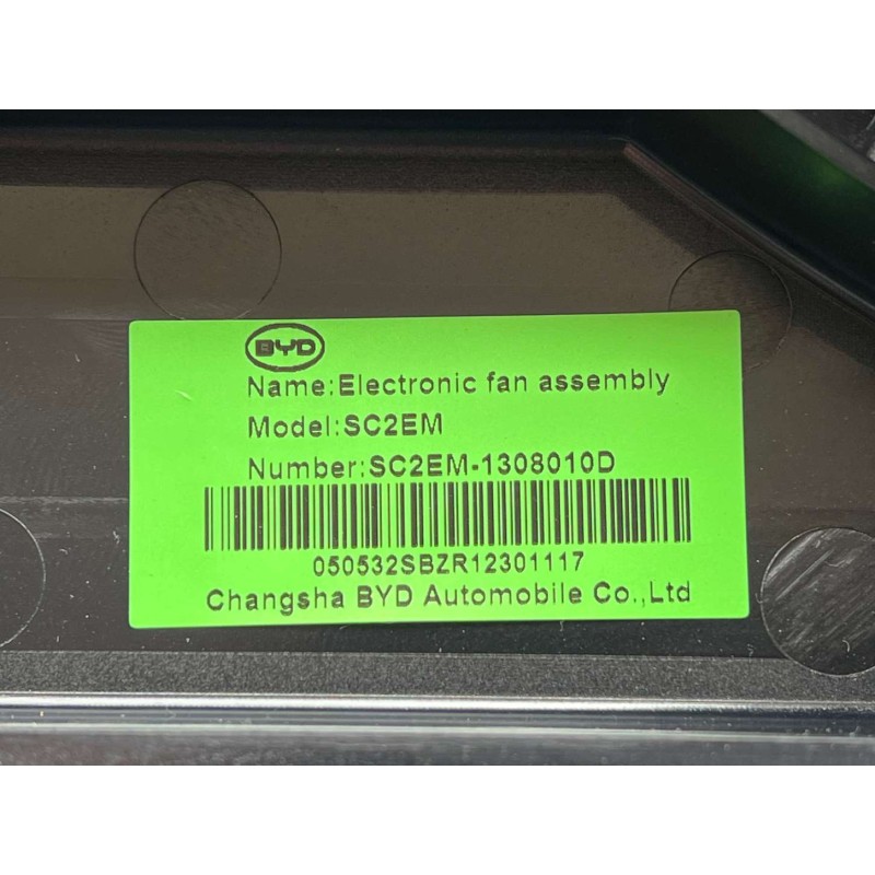 BYD ATTO 3 / Yuan PLUS Electric Fan Assembly I SC2EM-1308010D | BYD ATTO 3 / Yuan PLUS | 15593631-00