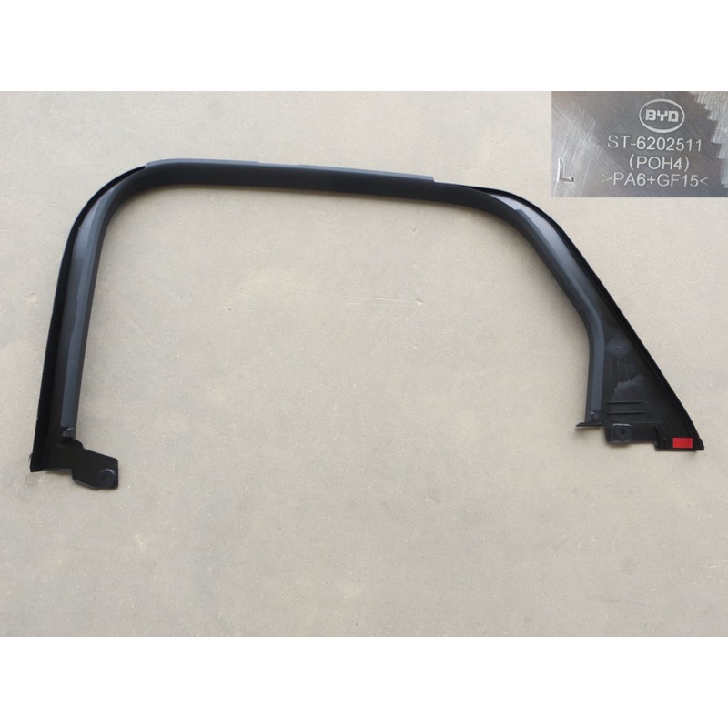BYD TANG Left rear door frame trim assembly - deep black 5 ST-6202510-00A7 | BYD TANG / TANG EV | 12443554-00